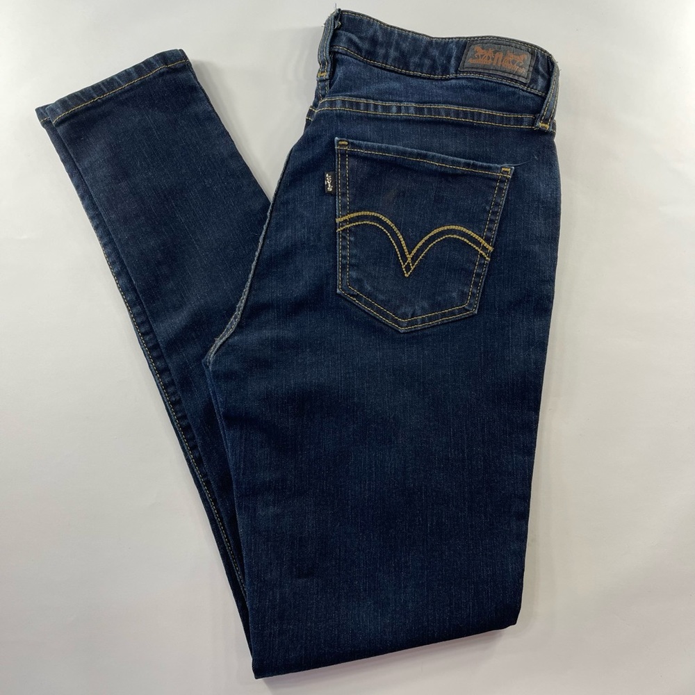 LEVIS 535 STRETCH BLUE DENIM LEGGINGS SIZE 13M